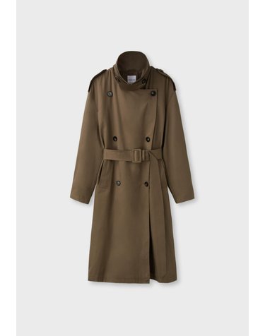 스트라디바리우스 벨트 롱 트렌치 코트 5820/400/444 CARAMEL