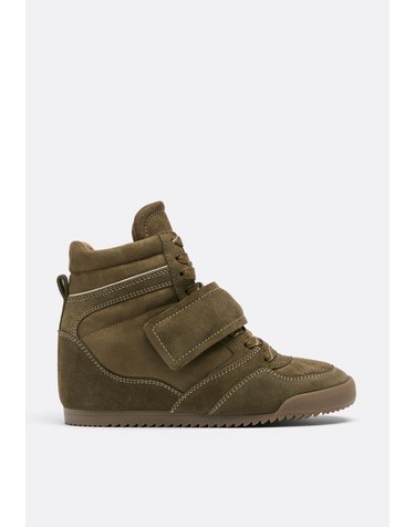 스트라디바리우스 히든 웨지 하이탑 스니커즈 9515/870/032 KHAKI