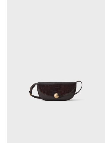 스트라디바리우스 하프문 볼 클라스프 숄더백 3684/201/400 BROWN