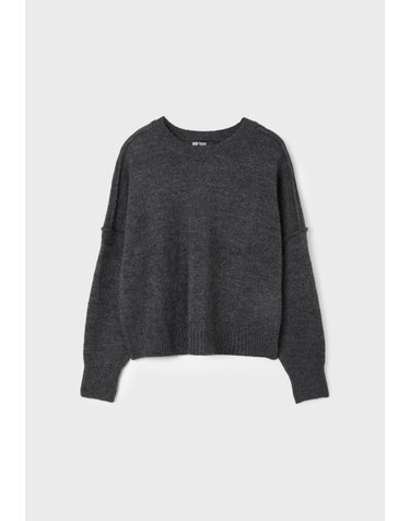 스트라디바리우스 플레인 라운드넥 니트 스웨터 8548/615/252 DARK GREY