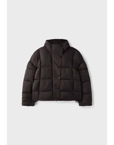스트라디바리우스 하이넥 스트링 후드 패딩 점퍼 8626/705/400 BROWN