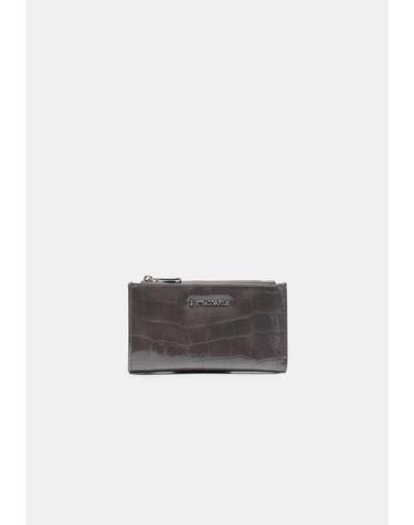 스트라디바리우스 크로코 패턴 지퍼 미니 지갑 3711/212/250 CHARCOAL GREY