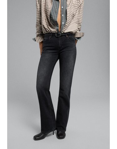 스트라디바리우스 벨트 부츠컷 데님 청바지 4868/216/709 WASHED BLACK