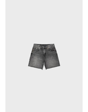 스트라디바리우스 하이웨이스트 데님 반바지 1364/425/709 WASHED BLACK