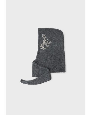 스트라디바리우스 라인스톤 니트 발라클라바 4072/211/250 CHARCOAL GREY