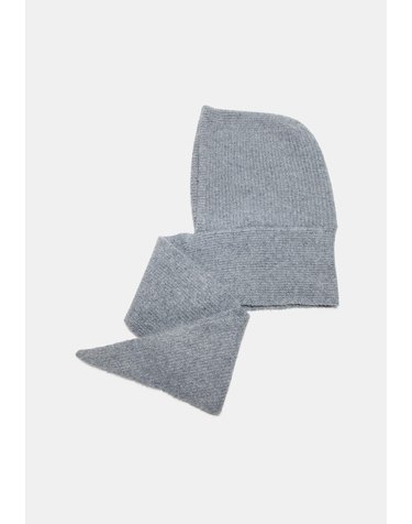 스트라디바리우스 골지 니트 발라클라바 후드 3834/203/250 CHARCOAL GREY