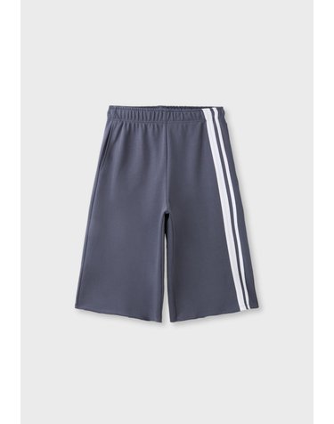 스트라디바리우스 사이드 밴드 플리스 버뮤다 팬츠 8308/520/250 CHARCOAL GREY