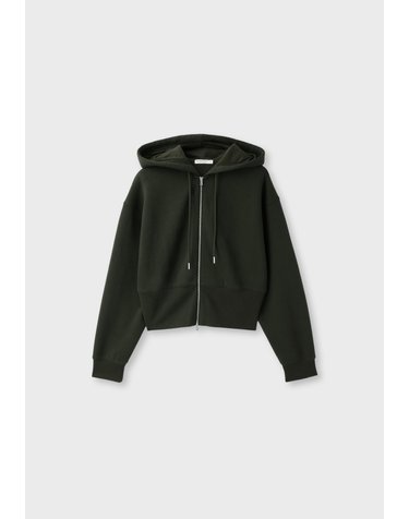 스트라디바리우스 크롭 후드 집업 스웨트셔츠 6577/854/525 DARK GREEN
