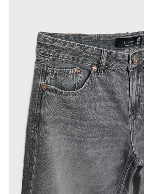 스트라디바리우스 스트라디바리우스 트렌디 데님 로우 와이드핏 청바지 1441/620/706 GREY DENIM WASH 그레이 착용컷