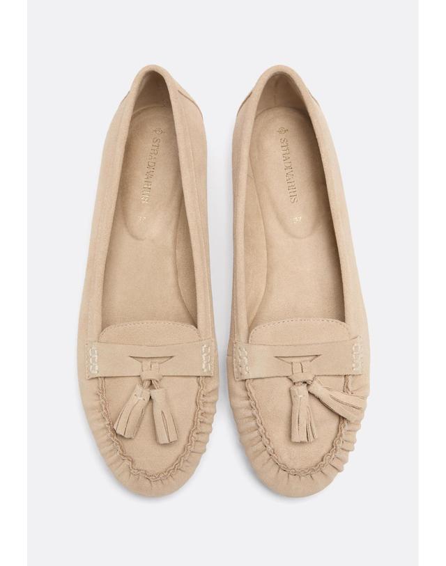 스트라디바리우스 스트라디바리우스 태슬 포인트토 레더 로퍼 9109/870/102 BEIGE 베이지 착용컷