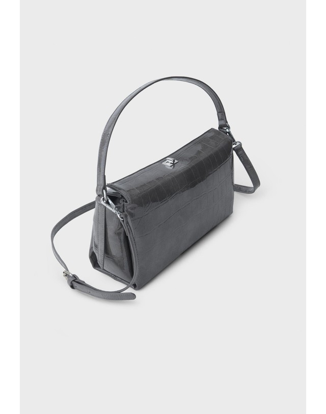 스트라디바리우스 스트라디바리우스 코코넛 이펙트 클라스프 숄더백 3688/211/250 DARK GREY 그레이 착용컷