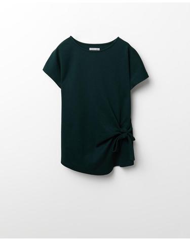 스페라 헤비 코튼 매듭 반팔 티셔츠 50662600258 530 VERDE OSCURO