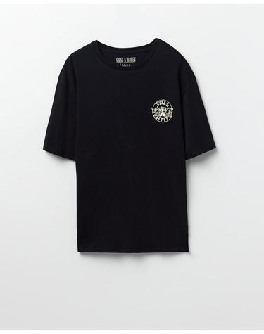 스페라 건즈 앤 로지스 그래픽 반팔 티셔츠 56131633267 NEGRO