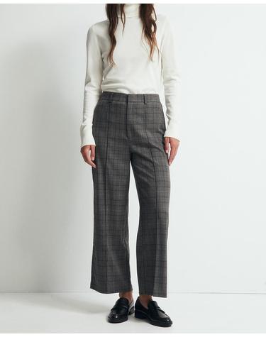 스페라 체크 큐롯 와이드 팬츠 58305108159 820 GRIS MEDIO
