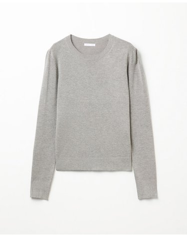 스페라 라운드넥 무지 니트 스웨터 58240062438 820 GRIS MEDIO