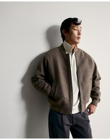 스페라 멜란지 오버사이즈 자켓 56140008402 MARRON