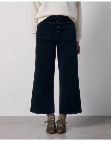 스페라 코듀로이 큐롯 팬츠 58307100030 530 VERDE OSCURO