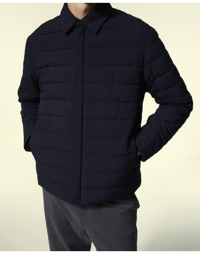 스페라 스페라 경량 숏 패딩 재킷 56140007925 AZUL MARINO 네이비 착용컷