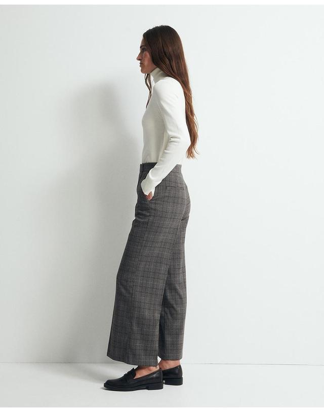 스페라 스페라 체크 큐롯 와이드 팬츠 58305108159 820 GRIS MEDIO 그레이 착용컷