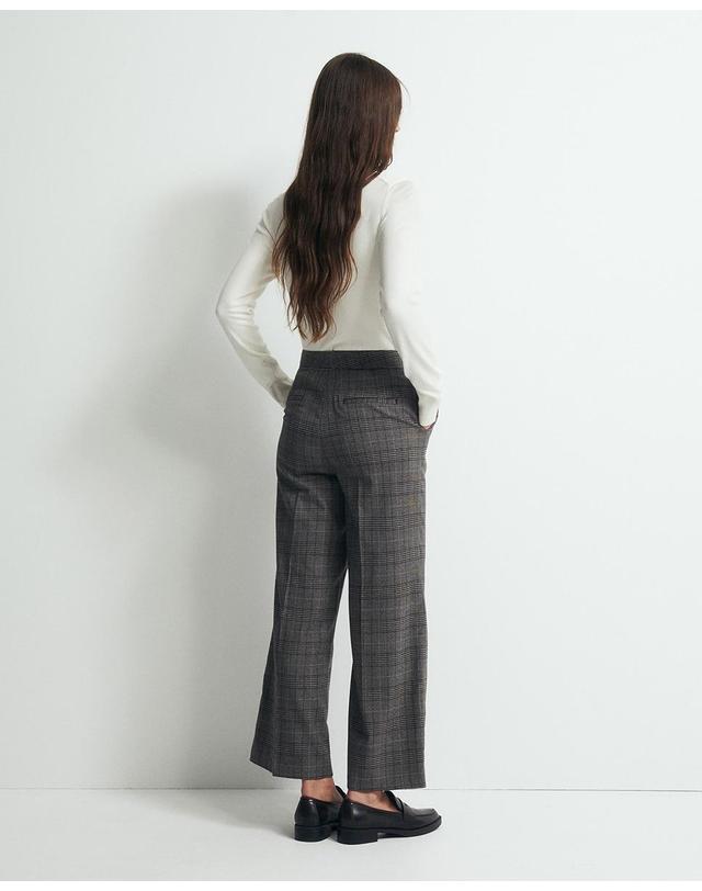 스페라 스페라 체크 큐롯 와이드 팬츠 58305108159 820 GRIS MEDIO 그레이 착용컷