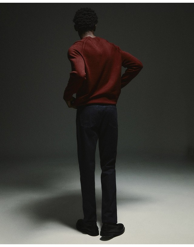 스페라 스페라 슬림핏 청바지 56110010040 INDIGO 네이비 착용컷