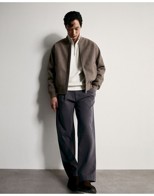 스페라 스페라 멜란지 오버사이즈 자켓 56140008402 MARRON 브라운 착용컷