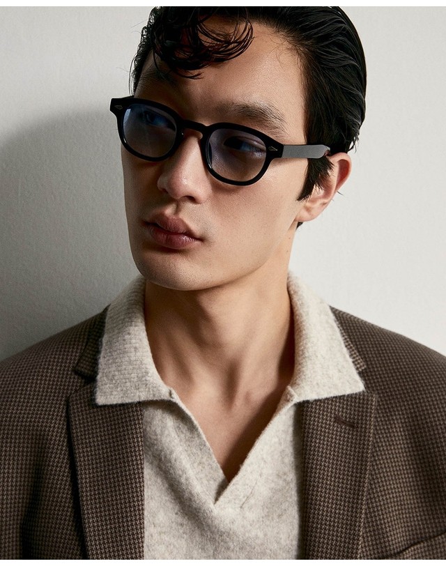 스페라 스페라 언스트럭처 싱글 블레이저 56105301420 MARRON 브라운 착용컷