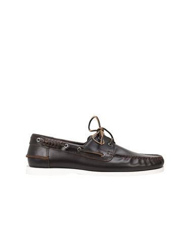 휴고 프리미엄 레더 휴고 보트슈즈 7533106 MARRON OSCURO