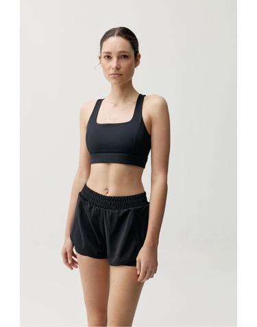 본리빙요가 테크니컬 메쉬 스포츠 브라탑 블랙 4233851 NEGRO