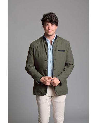 클록킹 테크니컬 마오카라 린넨 블렌드 오스트리아 재킷 6770753 VERDE