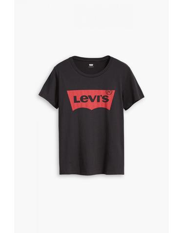 리바이스 로고 레터링 베이직 반팔 티셔츠 Levis 9934006 NEGRO