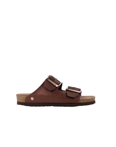 제뉴인스 비건 스트랩 샌들 버클 브라운 3893150 MARRON OSCURO