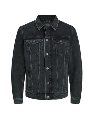 잭앤존스 워시드 데님 테크니컬 블랙 데님 재킷 7150554 NEGRO