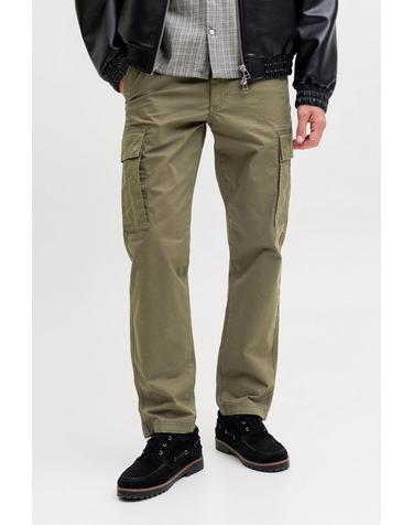 잭앤존스 테크니컬 카고 와이드 팬츠 2681149 VERDE OSCURO