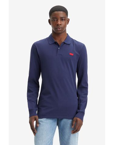 리바이스 슬림핏 테크니컬 롱슬리브 폴로셔츠 네이비 Levis 3360352 AZUL MARINO