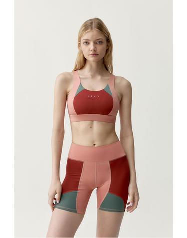 본리빙요가 멀티컬러 탈착 패드 스포츠 브라탑 8183607 ESTAMPADO