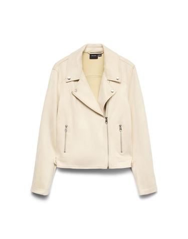베로모다 스웨이드 지퍼 바이커 자켓 7930137 BEIGE