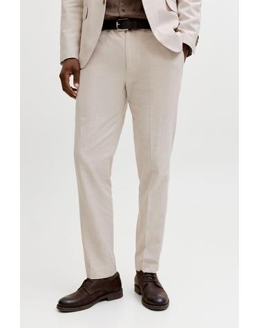 잭앤존스 리넨 블렌드 슬림핏 슬랙스 팬츠 2681148 BEIGE