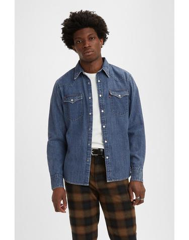 리바이스 데님 클래식 긴팔 셔츠 남성 Levis 6740842 AZUL