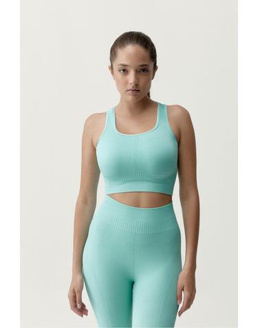 본리빙요가 테크니컬 심리스 스포츠 브라탑 8183656 AZUL