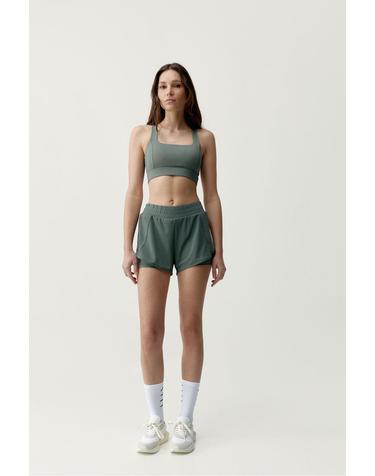 본리빙요가 테크니컬 라이트 그린 스포츠 쇼츠 8183680 KAKI