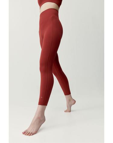 본리빙요가 심리스 헤링본 스포츠 레깅스 8183654 ROJO