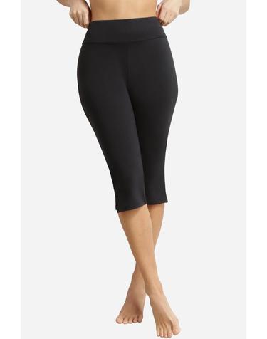 딤 마이크로파이버 크롭 레깅스 4185235 NEGRO