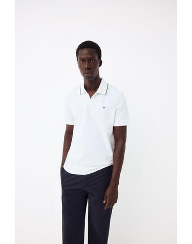 페드로 델 이에로 레귤러핏 브이넥 반팔 폴로셔츠 5274128 BLANCO