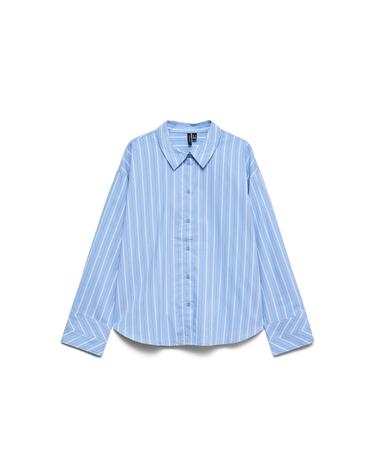 베로모다 스트라이프 릴렉스핏 긴팔 셔츠 4314148 AZUL
