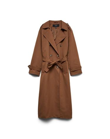 베로모다 더블 버튼 벨트 롱 트렌치 코트 7930136 MARRON OSCURO