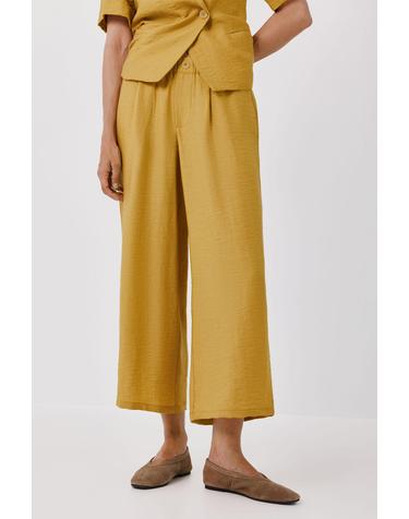 꼬르떼피엘 와이드 밴딩 크롭 팬츠 6144049 AMARILLO
