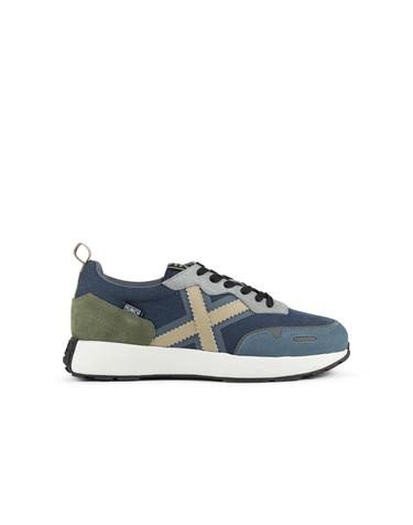 무니치 레트로 러닝 레이스업 스니커즈 7534190 AZUL