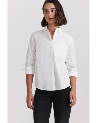 스프링필드 베이직 포플린 포켓 긴팔 셔츠 6794283 BLANCO
