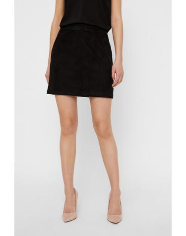 베로모다 스웨이드 미니 스커트 Falda corta antelina 9908757 NEGRO
